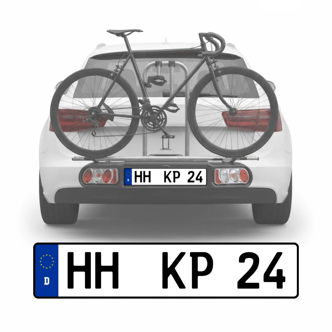Kennzeichen für Anhänger & Fahrradträger