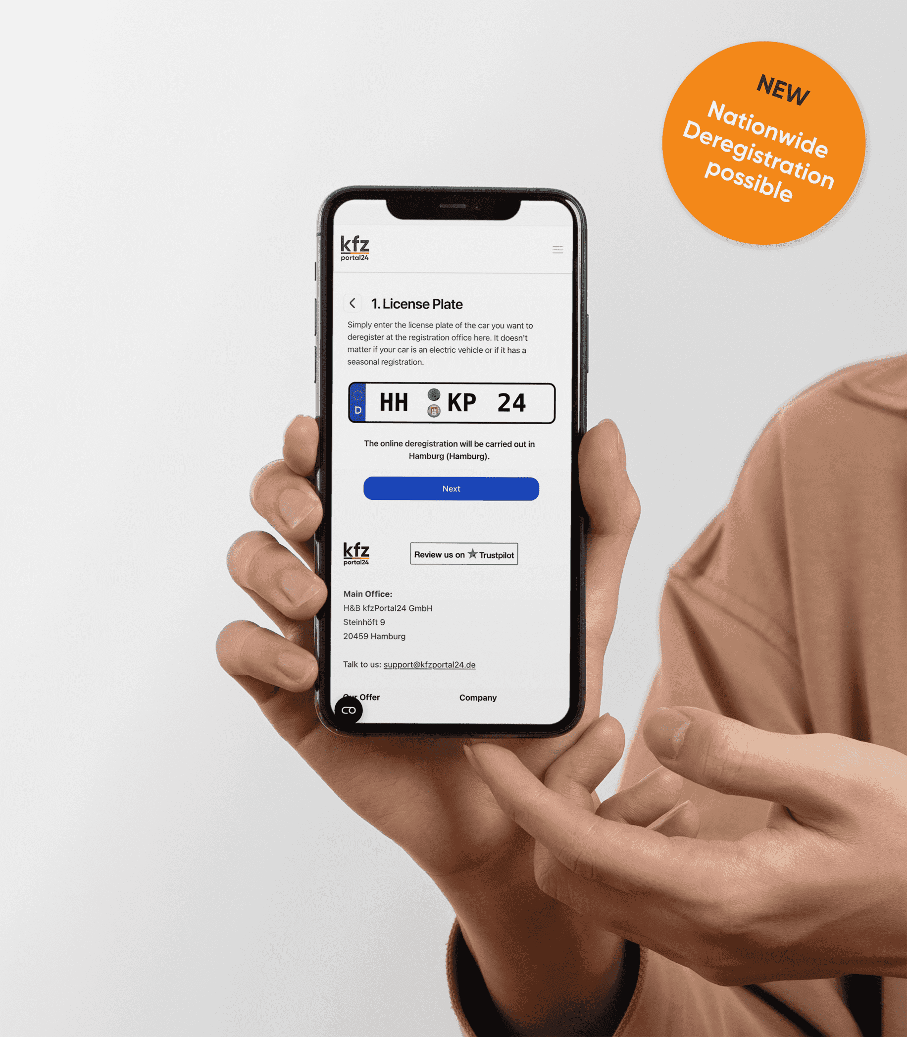 Nutze unseren bequemen Kfz-Abmeldeservice: Einfach per Handy oder Computer Fahrzeug bundesweit abmelden.