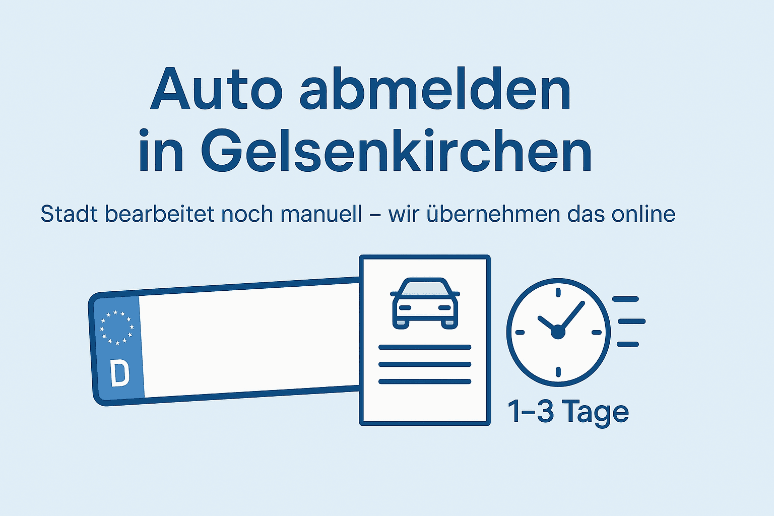 Titel: Auto abmelden in Gelsenkirchen – ohne Termin auch online