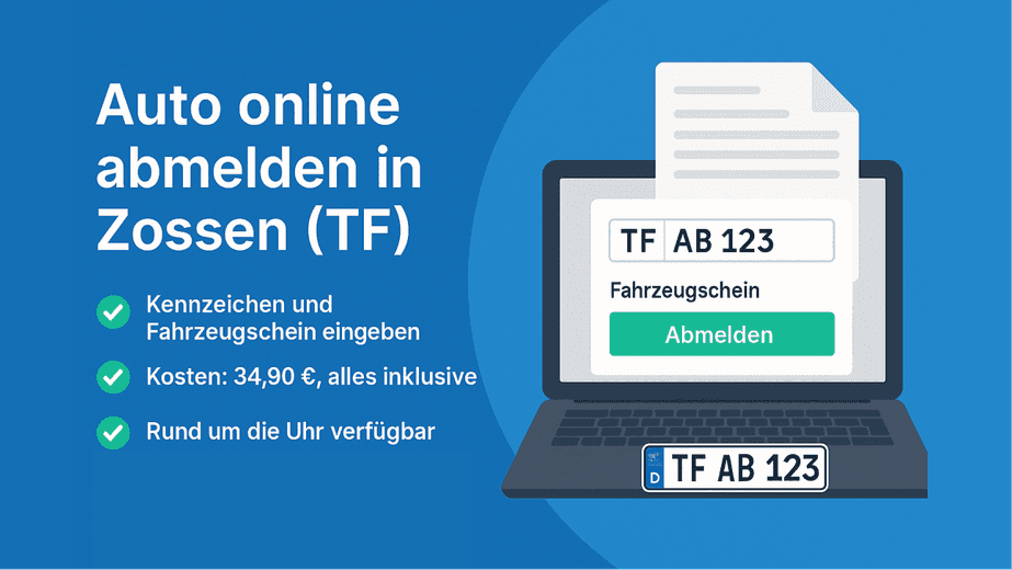 Auto online abmelden in Zossen (TF)