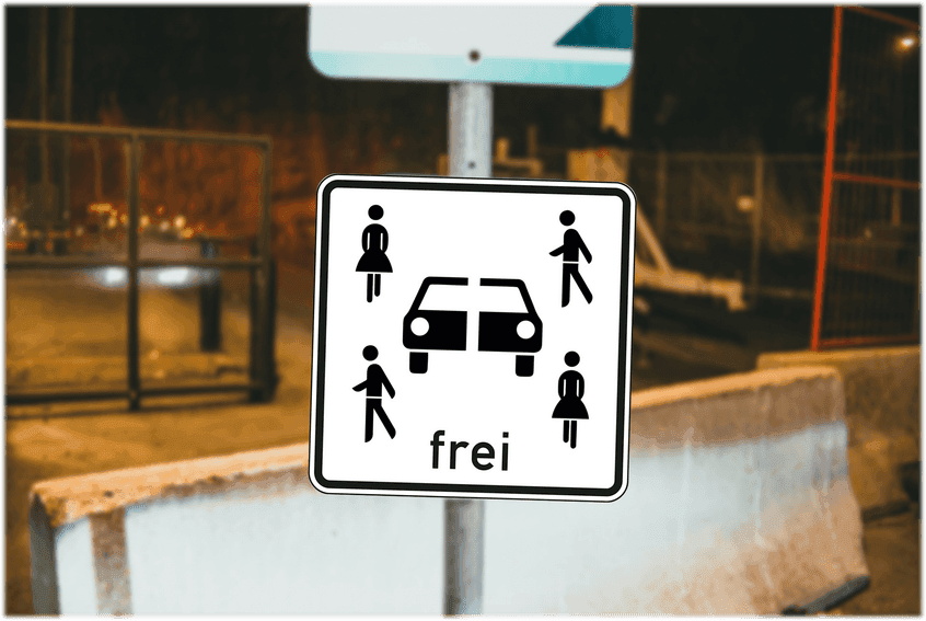 Was soll dieses Schild bedeuten? Und wer darf hier eigentlich parken?